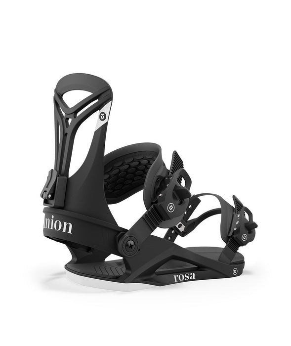 Union Rosa Snowboard Bindings, Women's Large (Womens Size 9+) Black New 2024