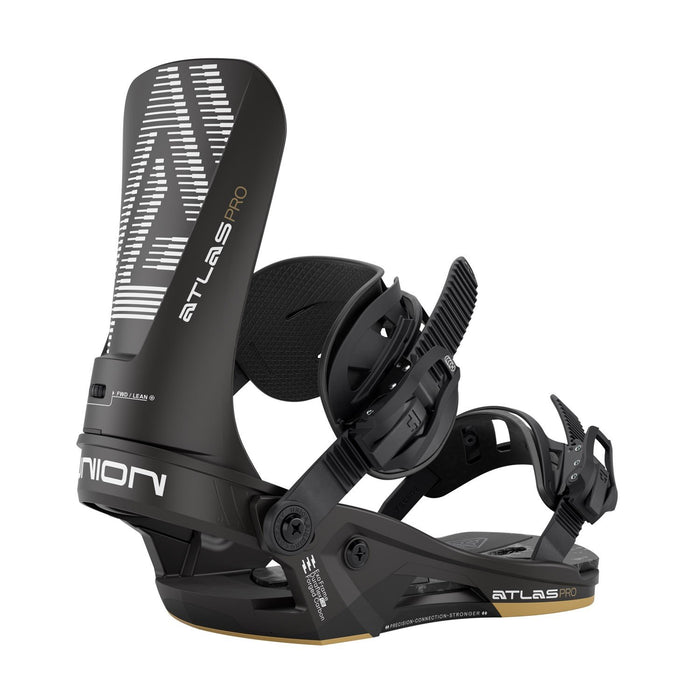 Union Atlas Pro Snowboard Bindings Men's Medium US 8-10 Metallic Black New 2026