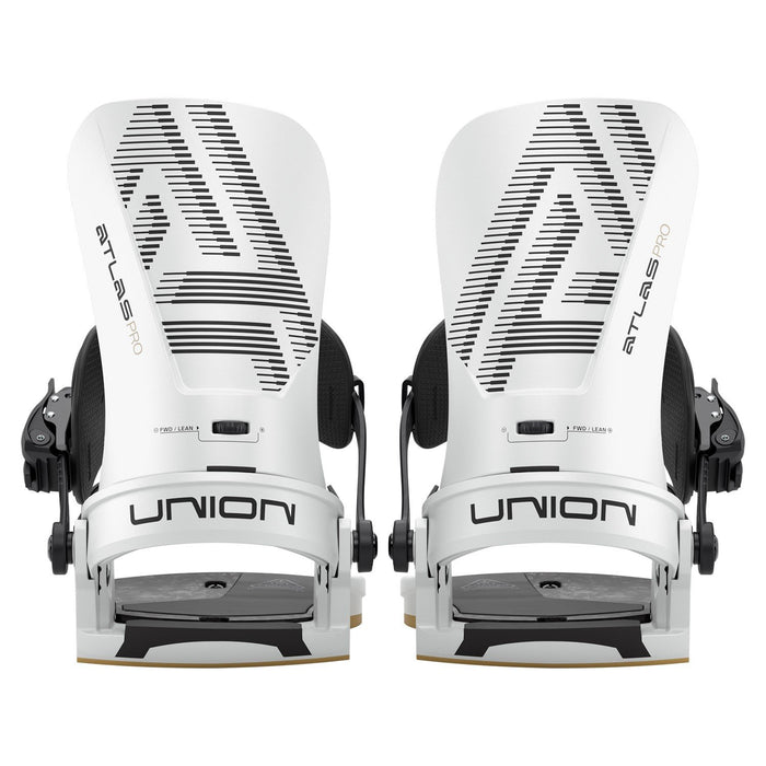 Union Atlas Pro Snowboard Bindings Men's Medium US 8-10 Metallic White New 2026