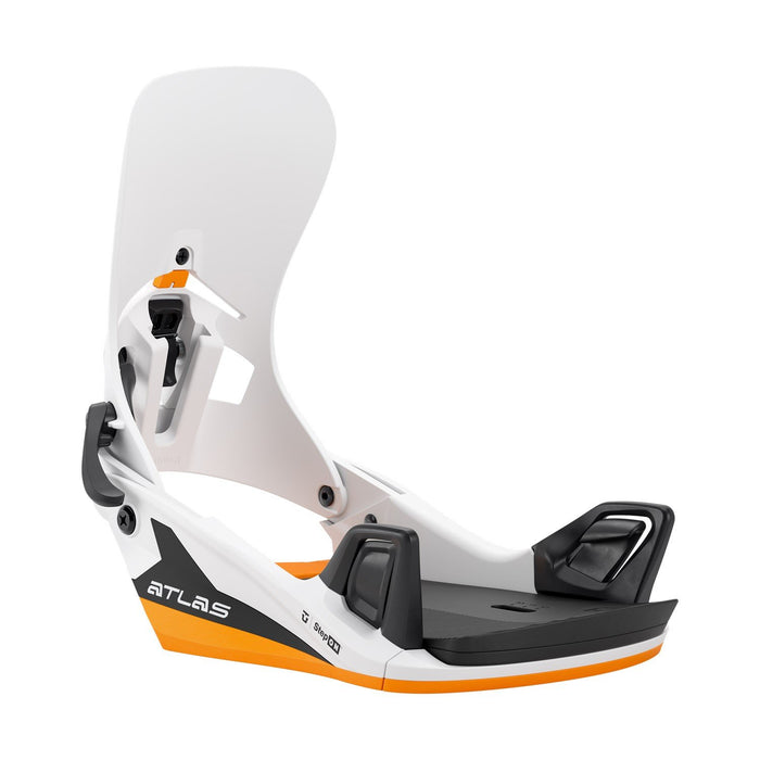 Union Atlas Step On Snowboard Bindings Mens Large (US 11-13) White / Orange 2026
