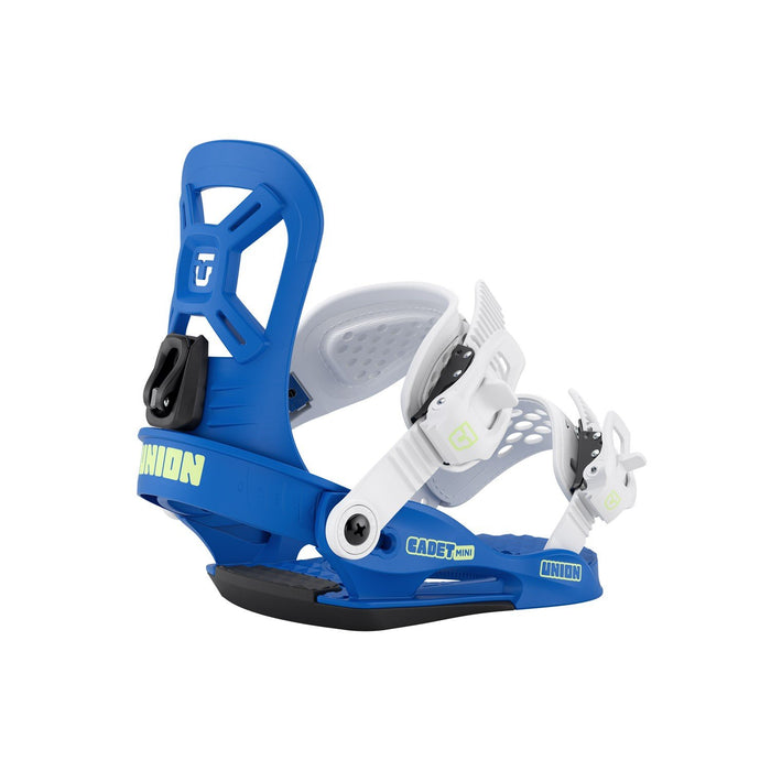 Union Cadet Mini Youth Snowboard Bindings XS (US 11K - 3) Blue New 2026 Plus Bag