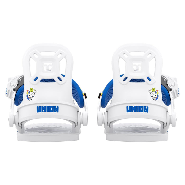 Union Cadet One Bindings, Kids (7C-11C), White and Blue, New 2026