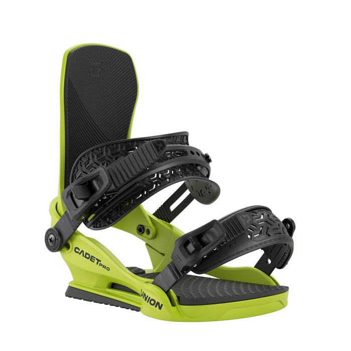 Union Cadet Pro Youth Snowboard Bindings Small (US 3-5.5) Cyber Lime New 2026