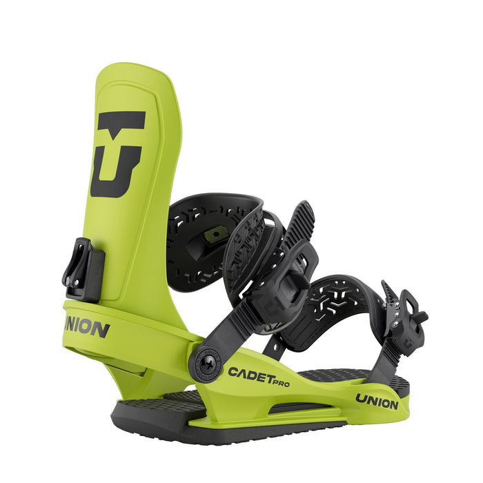 Union Cadet Pro Youth Snowboard Bindings Small (US 3-5.5) Cyber Lime New 2026