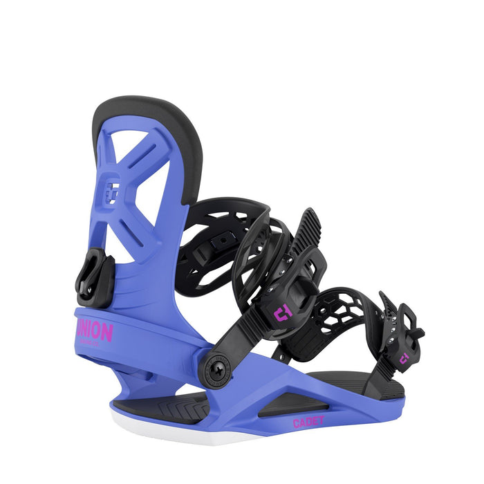 Union Cadet Snowboard Bindings Youth Small (US 3K - 5.5K) Purple New 2026