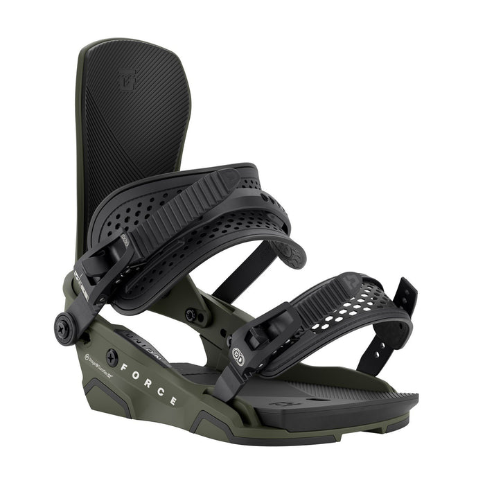 Union Force Snowboard Bindings, Mens Medium (US 8-10), Army Green New 2026