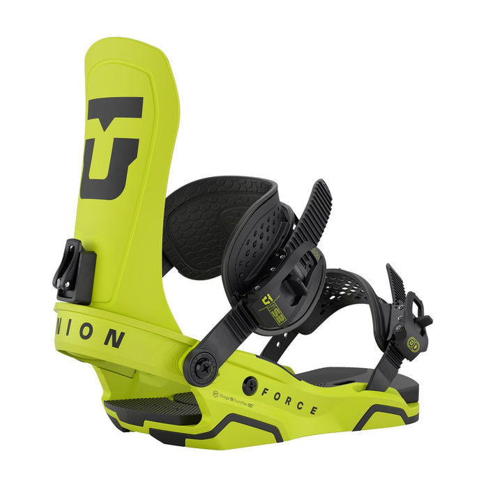 Union Force Snowboard Bindings, Mens Medium (US 8-10), Cyber Lime New 2026