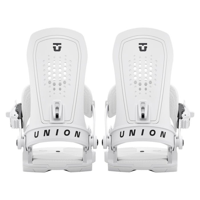 Union Force Snowboard Bindings, Mens Medium (US 8-10), White New 2026