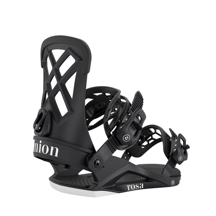 Union Rosa Snowboard Bindings Women's Medium (US Size 6.5-8.5) Black New 2027