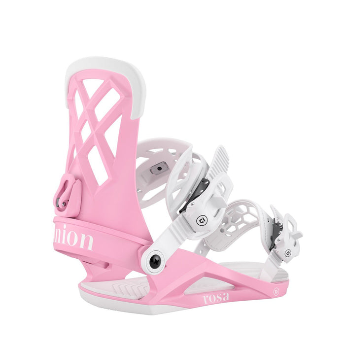 Union Rosa Snowboard Bindings Women's Medium (US Size 6.5-8.5) Pink New 2026