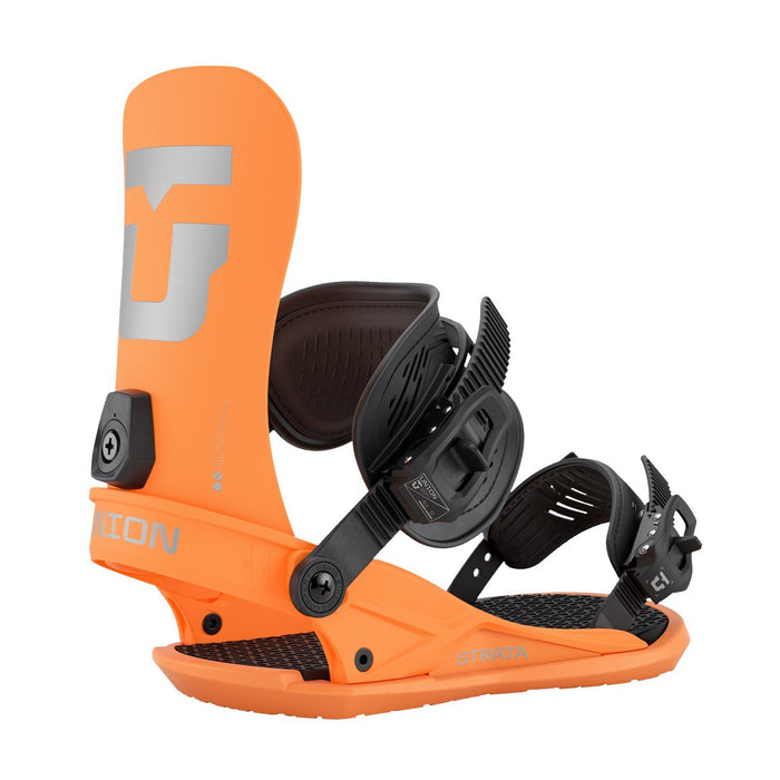 Union Strata Snowboard Bindings, Men's Medium (US 8-10), Orange New 2026