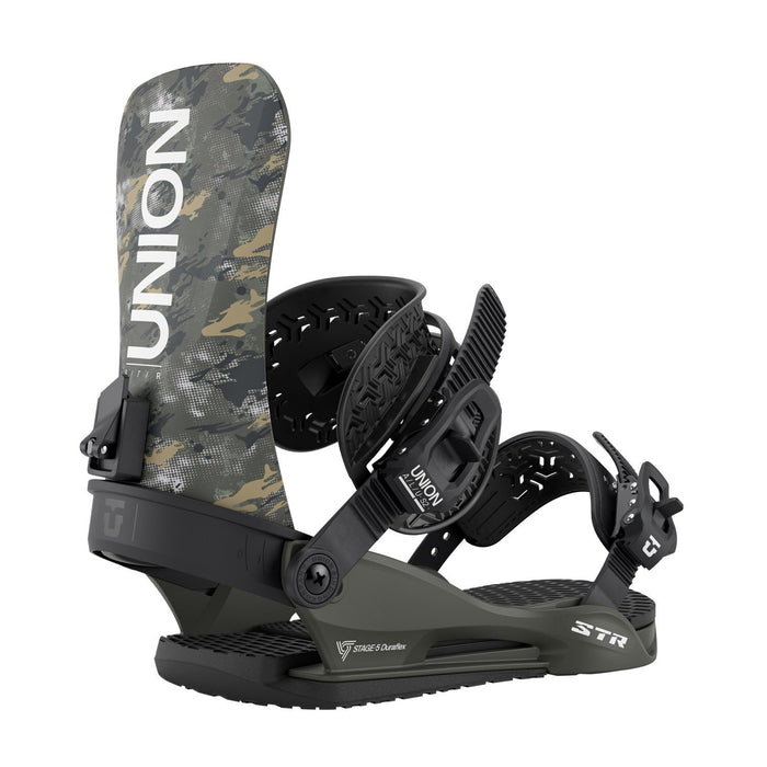 Union STR Snowboard Bindings, Men's Medium (US 8-10), Camo New 2026
