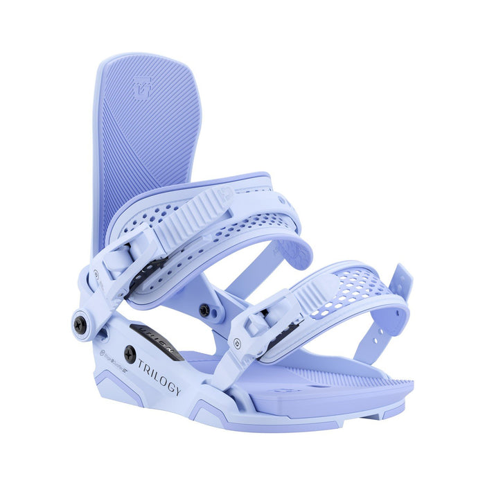 Union Trilogy Snowboard Bindings Women's Medium (US 6.5-8.5) Light Blue New 2026