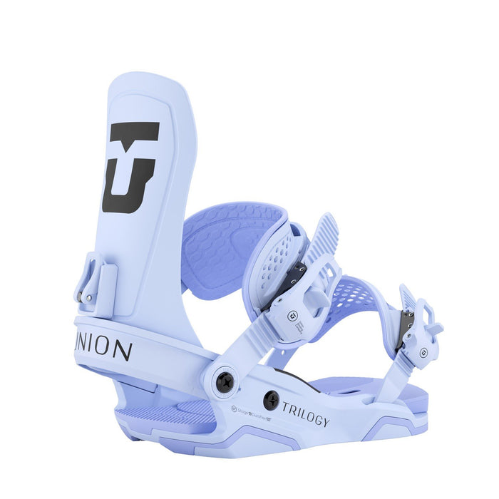 Union Trilogy Snowboard Bindings Women's Medium (US 6.5-8.5) Light Blue New 2026