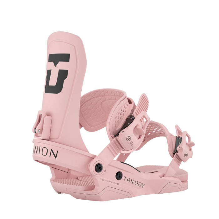 Union Trilogy Snowboard Bindings Women's Medium (US 6.5-8.5) Rose Pink New 2026