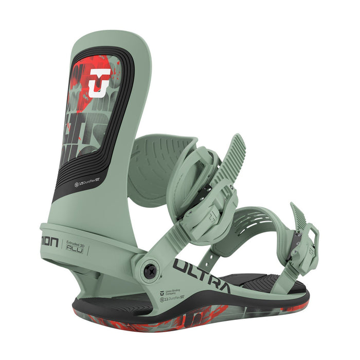 Union Ultra Snowboard Bindings Men's Medium (US 8-10) Sage Green New 2026
