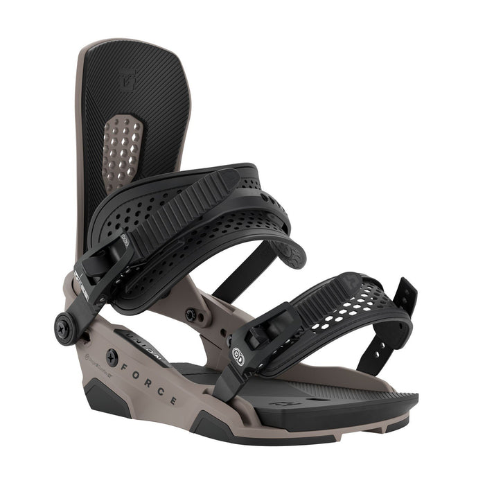 Union Force Snowboard Bindings, Mens Large (US 10.5-13), Brown New 2027