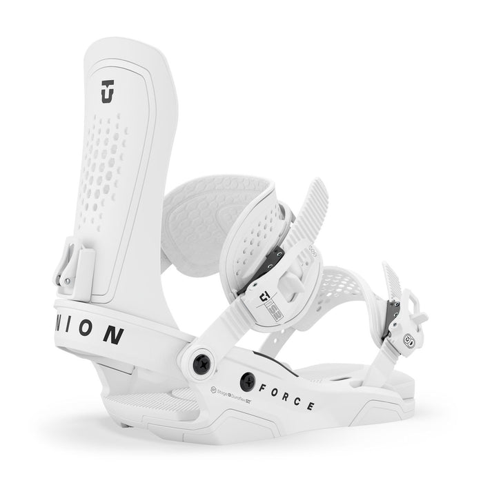 Union Force Snowboard Bindings, Mens Medium (US 8-10), White New 2027