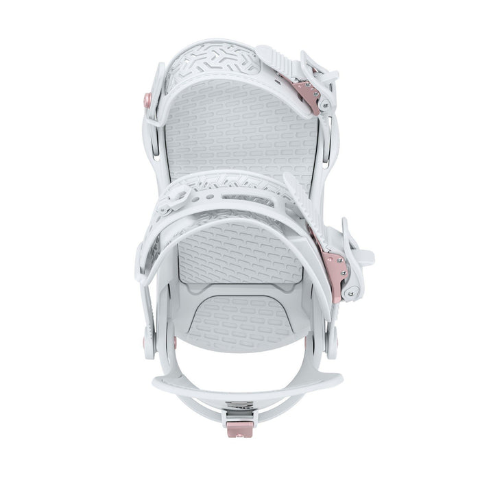 Union Juliet Snowboard Bindings Women's Medium (US 6-8.5) Light Grey New 2027