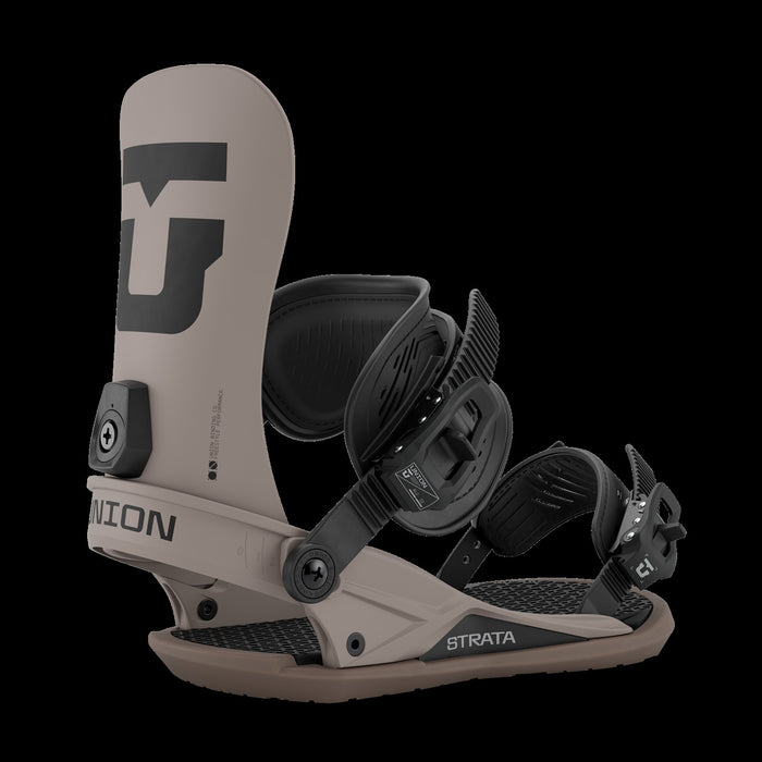 Union Strata Snowboard Bindings, Men's Large (US 10.5-13), Brown New 2027