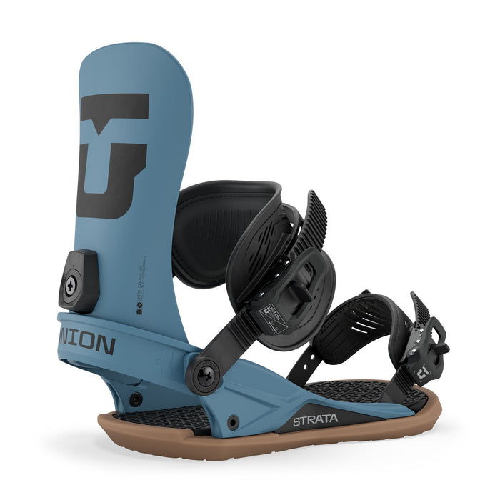 Union Strata Snowboard Bindings, Men's Medium (US 8-10), Dark Blue New 2027