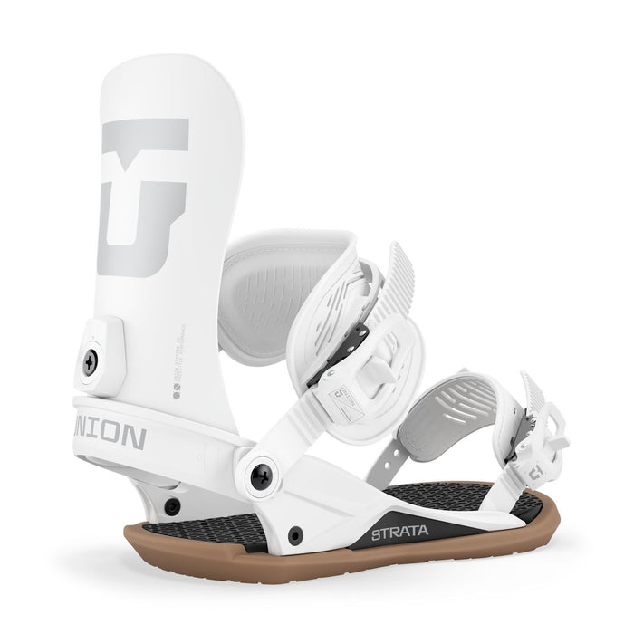 Union Strata Snowboard Bindings, Men's Large (US 10.5-13), White New 2027