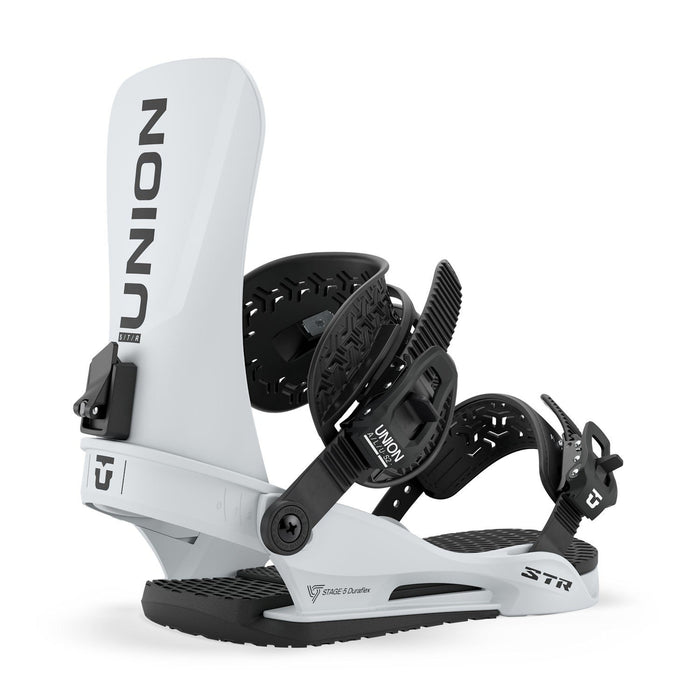 Union STR Snowboard Bindings, Men's Small (US 5-7.5), Grey New 2027