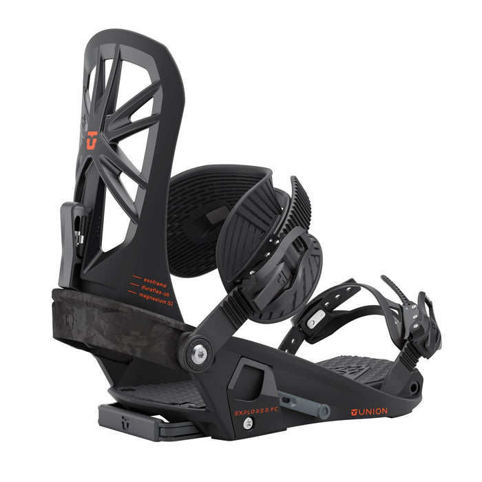 Union Explorer FC Splitboard Snowboard Bindings Large (US 10.5+) Black New 2022