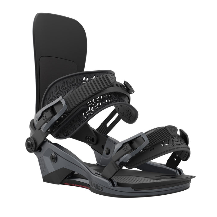 Union Atlas Snowboard Bindings Men's Size Medium (8 - 10) Metallic Grey New 2023