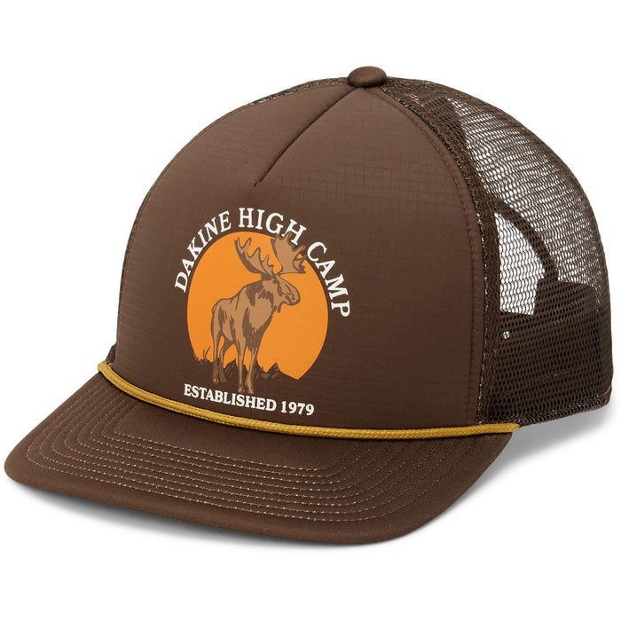 Dakine Vacation Trucker High Crown Snapback Hat Chicory Coffee Dakine High Camp