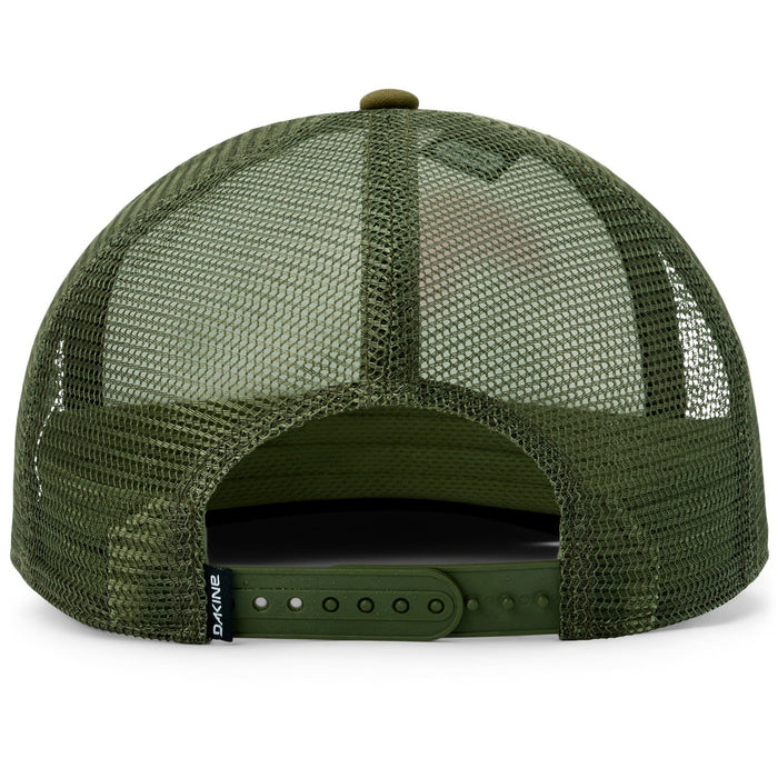 Dakine Vacation Trucker High Crown Snapback Hat Dark Olive Home Sweet Home New