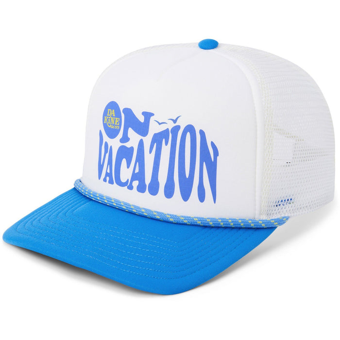 Dakine Vacation Trucker High Crown Snapback Hat On Vacation Blue White New