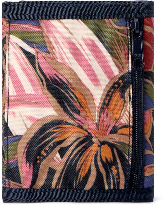 Dakine Vert Rail Tri-Fold Wallet with Zipper Coin Pocket, Dark Stargazer Print
