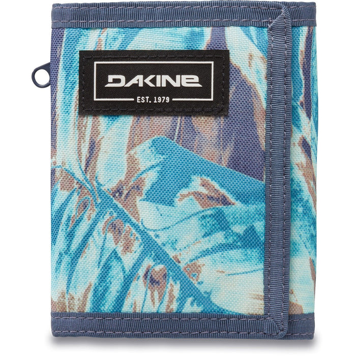 Dakine Vert Rail Tri-Fold Wallet with Zipper Coin Pocket Green Hana Print New