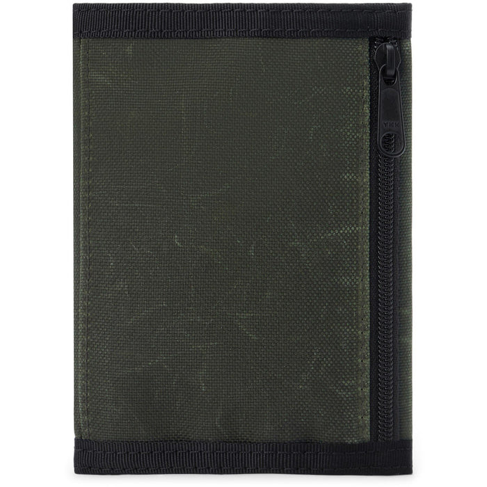 Dakine Vert Rail Tri-Fold Wallet with Zipper Coin Pocket, Rosin Dark Green New