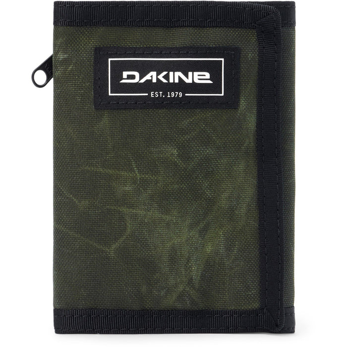 Dakine Vert Rail Tri-Fold Wallet with Zipper Coin Pocket, Rosin Dark Green New