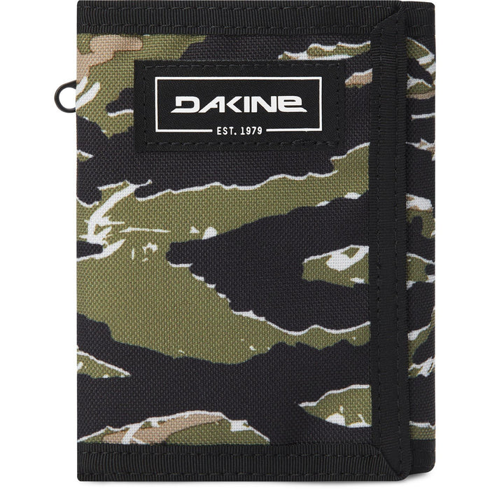 Dakine Vert Rail Tri-Fold Wallet with Zipper Coin Pocket, Tiger Camo Print New