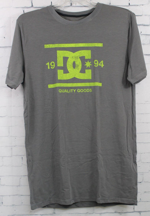 DC Men's Vile Performance Base Layer Short Sleeve Crew Shirt Large Pewter Gray