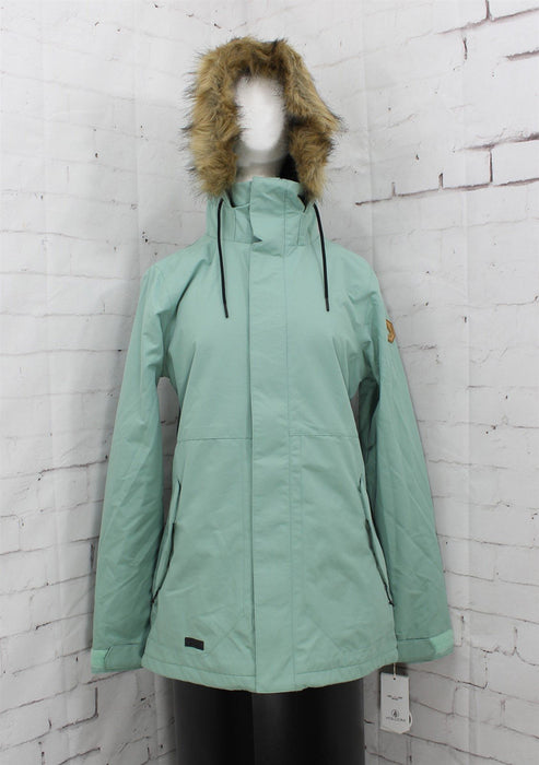 Volcom Fawn Insulated Snow Jacket, Women's Large, Mint