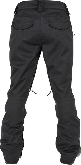 L1 Scarlett Snowboard Pants Womens Small Black Overdye Denim