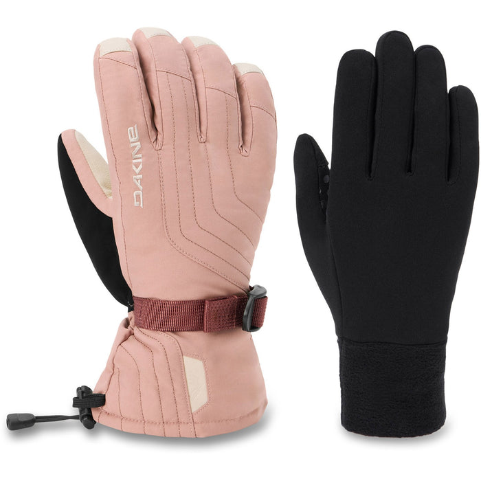 Dakine Camino 2.0 Leather DLX Snowboard Gloves Women's Medium Burlwood w/ Liners