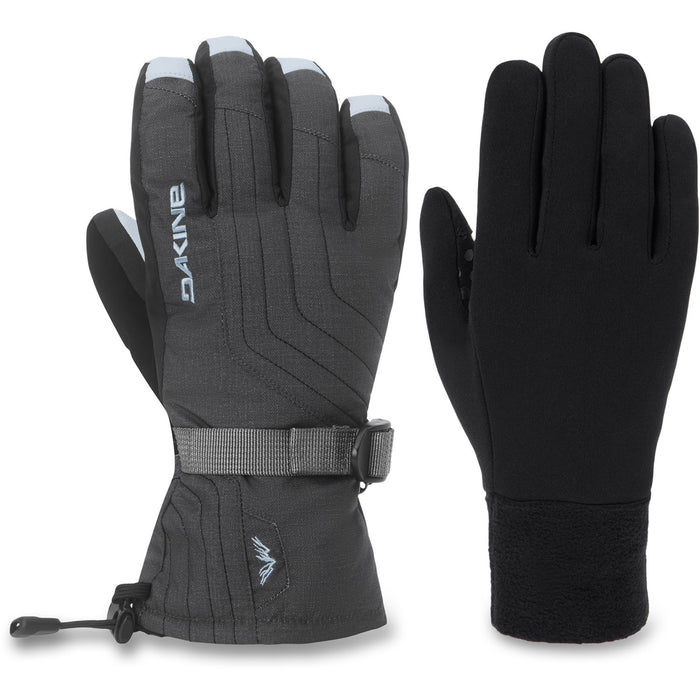 Dakine Camino 2.0 Snowboard Gloves w/ Liners, Women's Medium Carbon Heather Grey