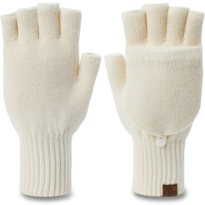 Dakine Miata Knit Mittens Fingerless Gloves Women's Medium Turtledove New