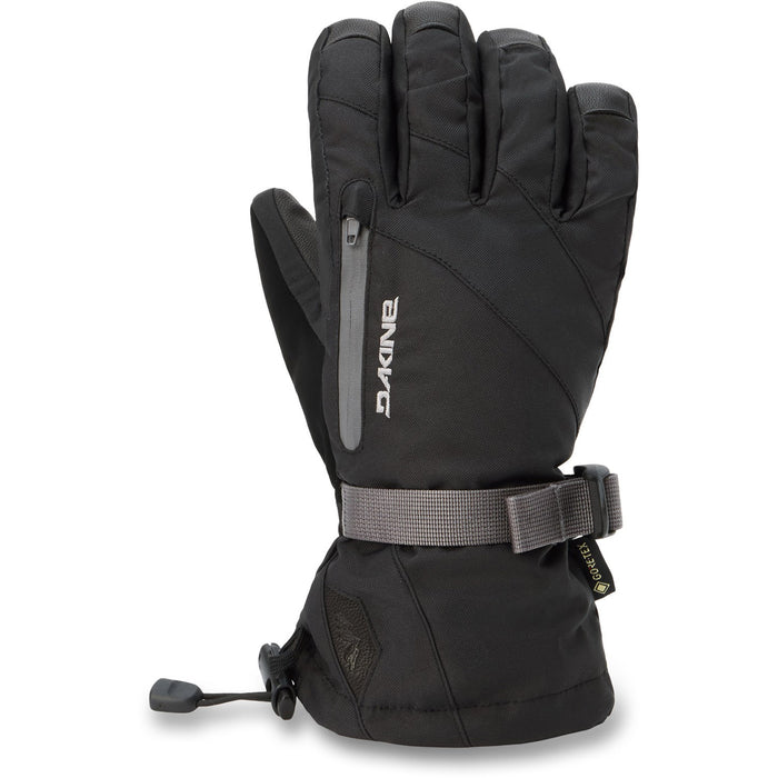 Dakine Sequoia 2.0 Leather DLX Gore Tex Snowboard Gloves, Women's Medium, Black