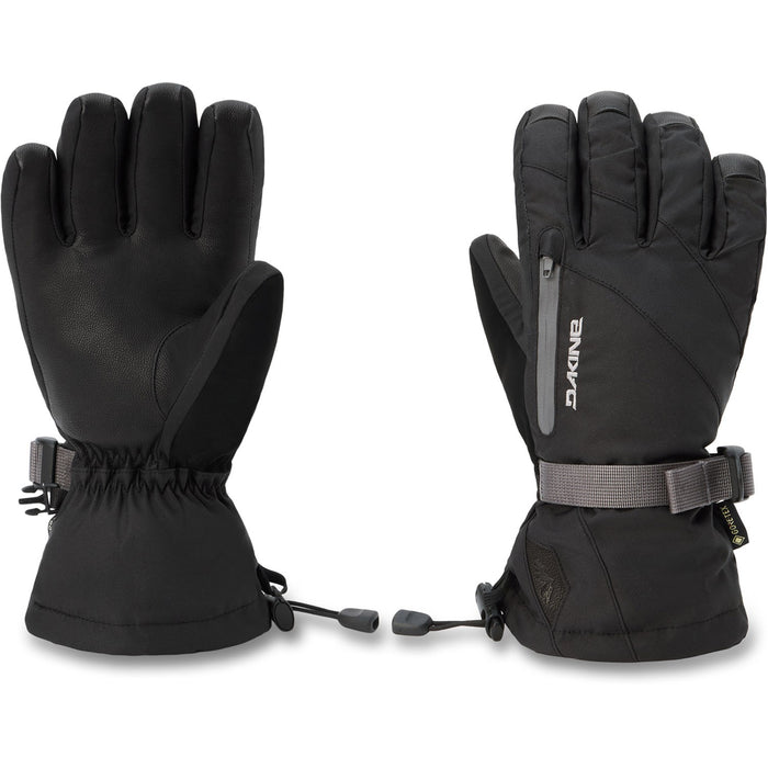 Dakine Sequoia 2.0 Leather DLX Gore Tex Snowboard Gloves, Women's Medium, Black