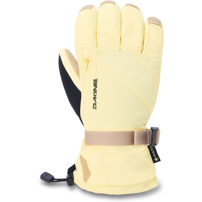 Dakine Sequoia 2.0 Leather DLX Gore Tex Snow Gloves, Women's Medium, Pear Sorbet