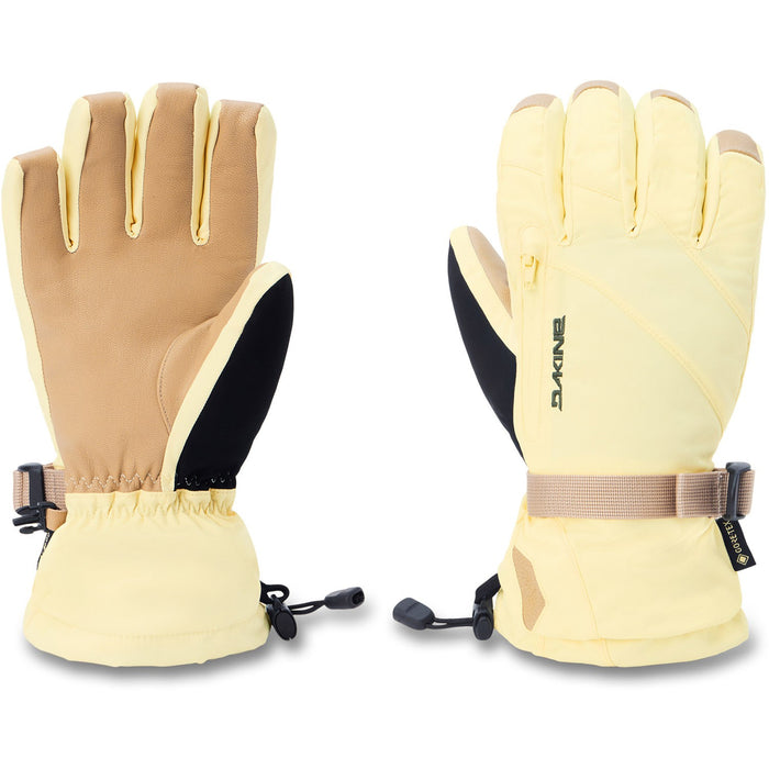 Dakine Sequoia 2.0 Leather DLX Gore Tex Snow Gloves, Women's Medium, Pear Sorbet