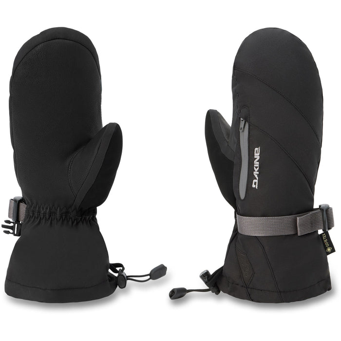 Dakine Sequoia 2.0 Leather DLX Gore Tex Snowboard Mitts, Women's Medium, Black