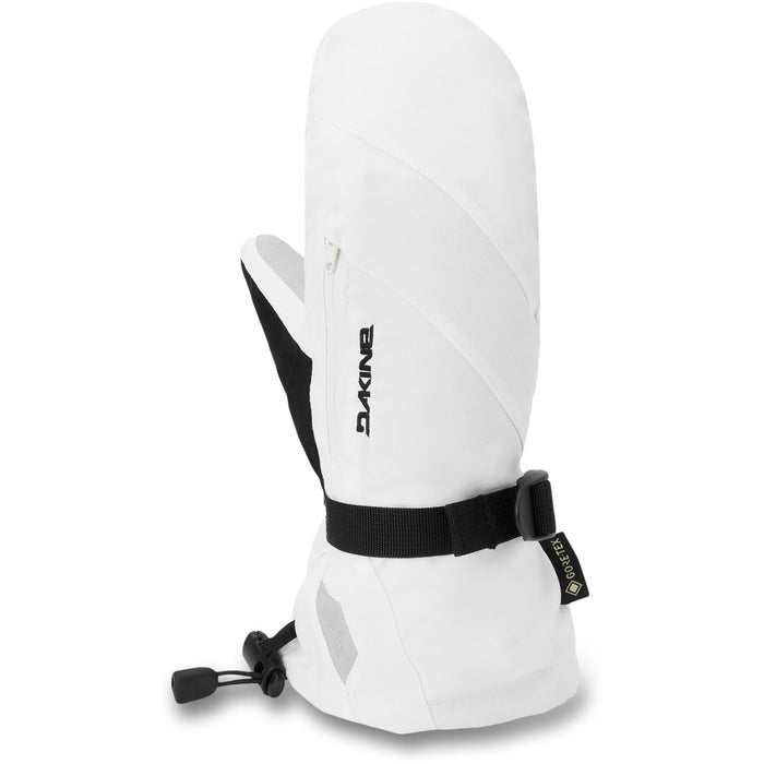 Dakine Sequoia 2.0 Leather DLX Gore Tex Snowboard Mitts, Women's Medium, White