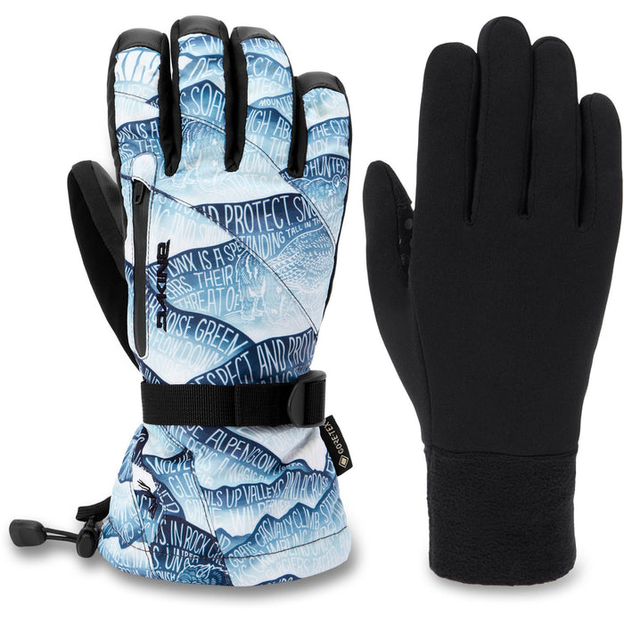 Dakine Sequoia 2.0 Gore-Tex Snowboard Gloves, Women's Medium, Kingdom Mountains